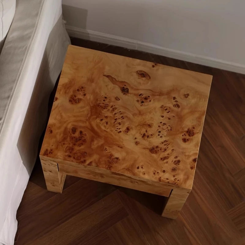 Bora Burl Drawer Side